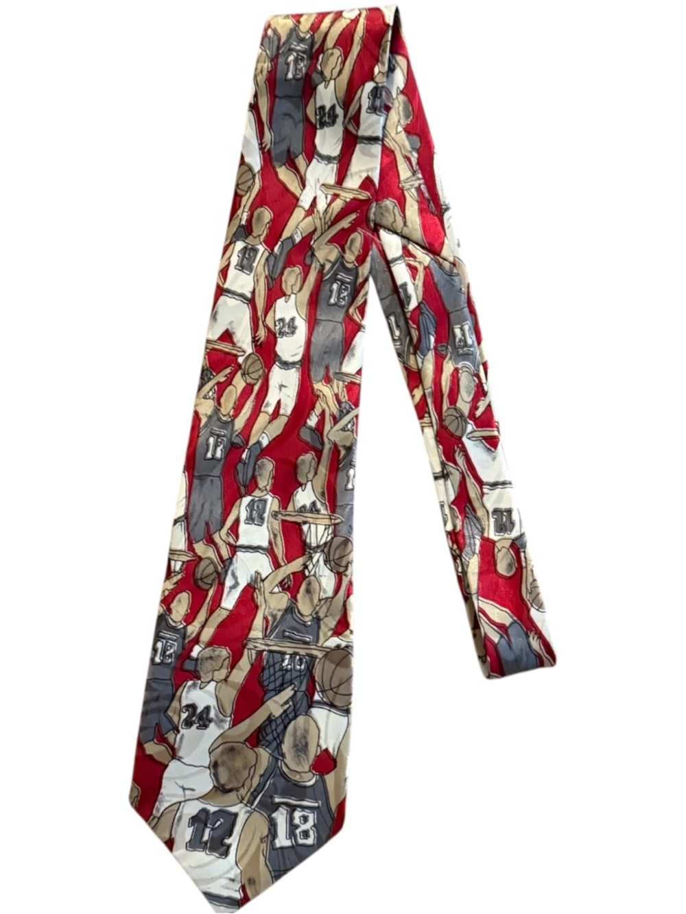 A. Rogers Novelty Basketball Print Tie